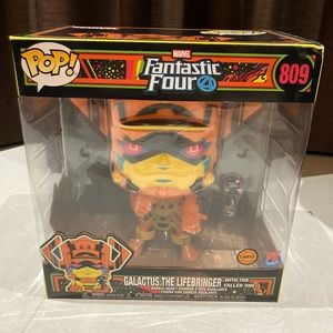 Funko Pop! 10" Black Light CHASE Galactus Surfer PX